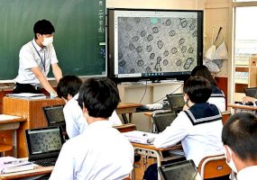 学校現場のＩＣＴ：羽城中学校（潟上市）-端末カメラ、積極活用-–-47news